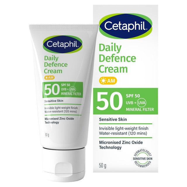 Cetaphil Daily Defence Cream SPF 50 Sunscreen 50g - British product
