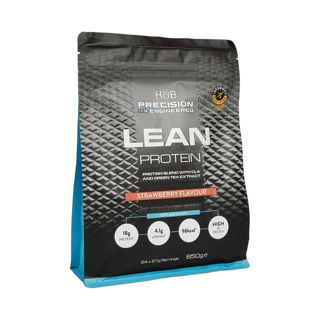 Precision Engineered strawberry whey protein powder 650g, UK version