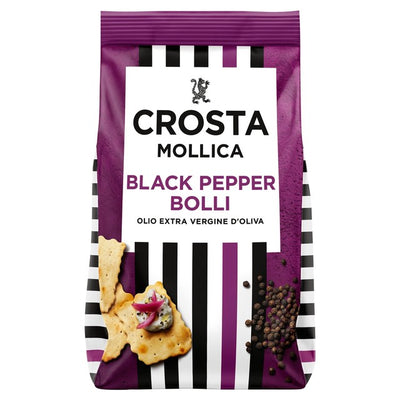 M&S Crosta & Mollica Bolli Crackers Black Peppercorn 150g- Buy online at McGrocer
