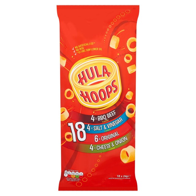 Hula Hoops Potato Rings Mixed Flavour 432g, UK version