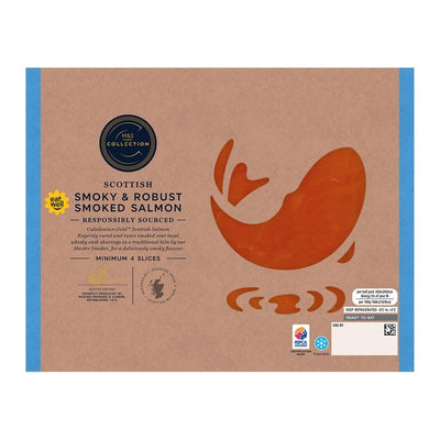 M&S Collection Slices de saumon fumé écossais fumé et robuste 100g