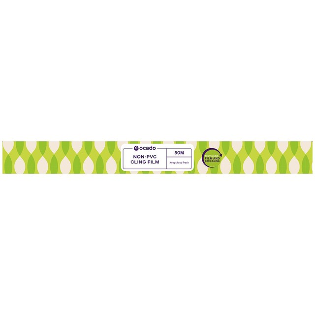 Ocado Non-PVC Cling Film 350mm wide 50m roll, imported from the UK