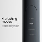 Ordo Sonic+ Electric Toothbrush and Charging Travel Case in Charcoal Grey, imported from the UK