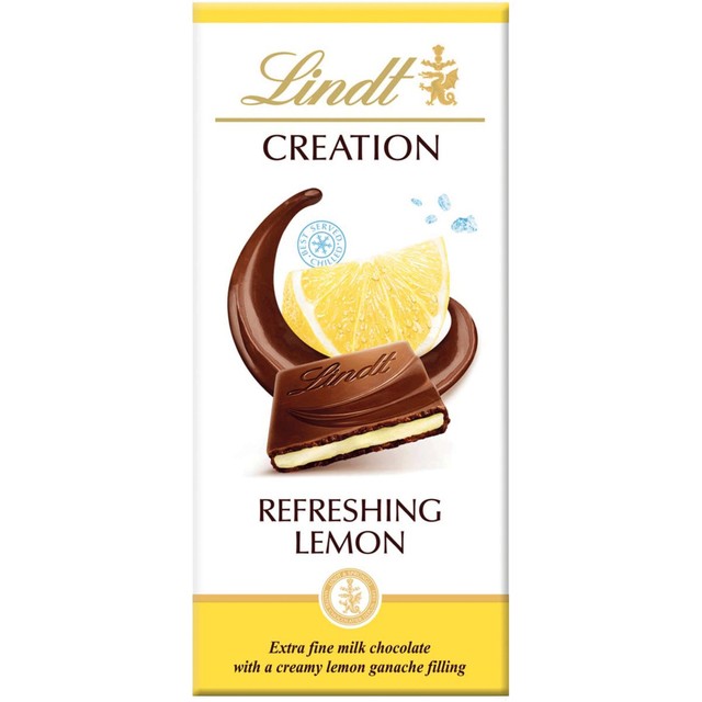 Lindt lemon chocolate bar 150g, UK version