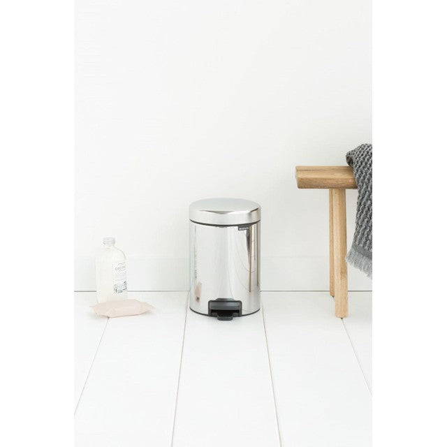 Brabantia Pedal Bin Brilliant Steel 3L - British product