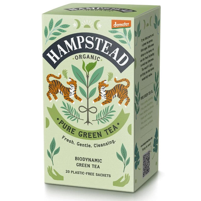 Hampstead Tea Pure Green Tea 20 Count - British product