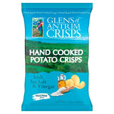 Glens of Antrim Irish Sea Salt  Vinegar Hand Cooked Potato Crisps 100g
