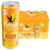 Rubicon Orange Mango 330ml sparkling water, imported from the UK