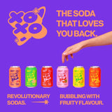 XOXO Sparkling Soda Tropical Flavour 4 x 330ml (British brand)