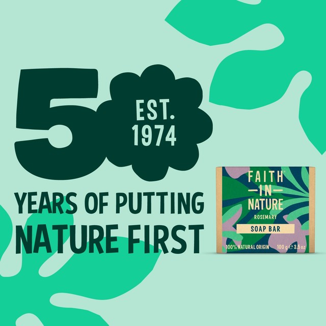 Faith In Nature rosemary soap bar 100g - British product