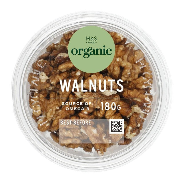 M&S organic walnuts source of omega 3 pot, UK version