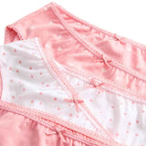 M&S Girls Cotton Heart Knickers Pink Mix 4-5 Years, imported from the UK