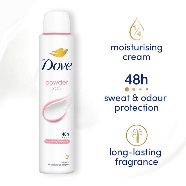 Dove powder anti-perspirant deodorant spray 200ml - British product