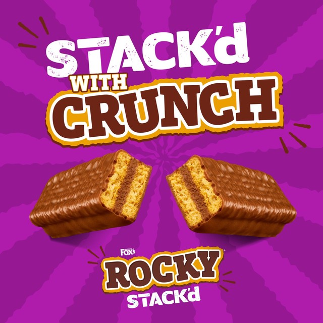 Fox's biscuit bars Rocky STACK'd chocolate cream, UK version