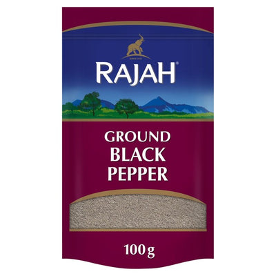 Rajah Malt Svart Pepperpulver Krydder 100g