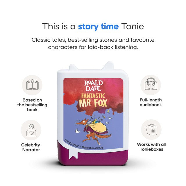 Tonies Fantastic Mr Fox audiobook tonie (British brand)