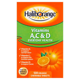 Haliborange vitamin tablets orange flavour 120 tablets, UK version