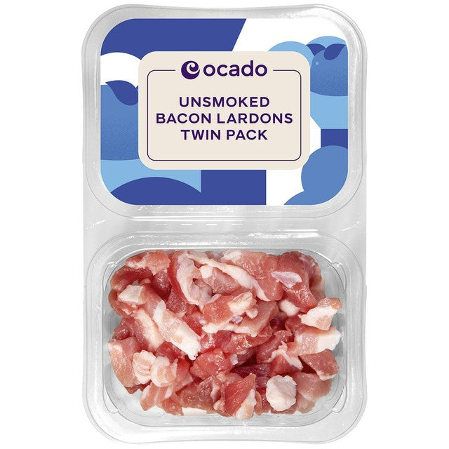 Ocado unsmoked bacon lardons 200g, imported from the UK