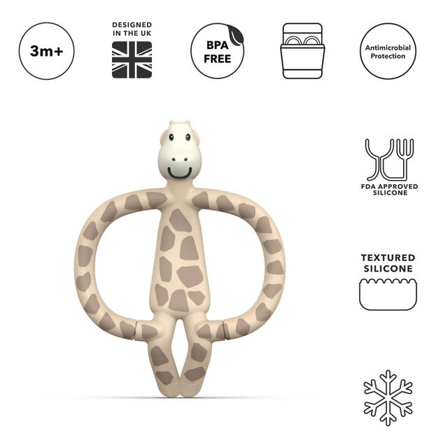 Matchstick Monkey Gigi Giraffe teether 11cm, imported from the UK
