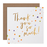 M&S Thank You Card 15cm x 15cm, imported from the UK