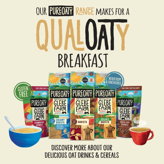 Glebe Farm gluten free chocolate oat granola 325g, UK version