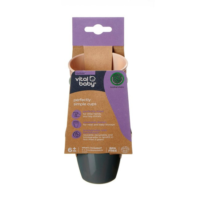 Vital Baby toddler cups natural 5pk (British brand)
