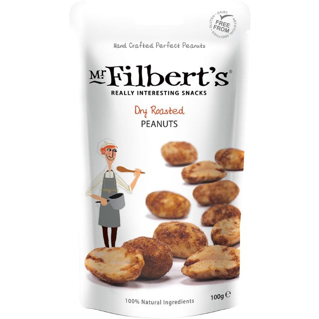 Mr Filbert's dry roasted peanuts 100g, imported from the UK