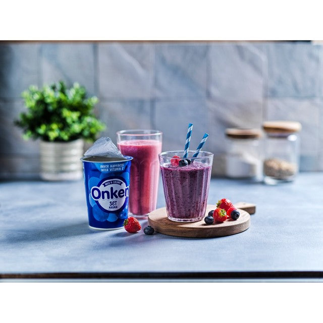 Onken Natural Set Yogurt 450g, imported from the UK