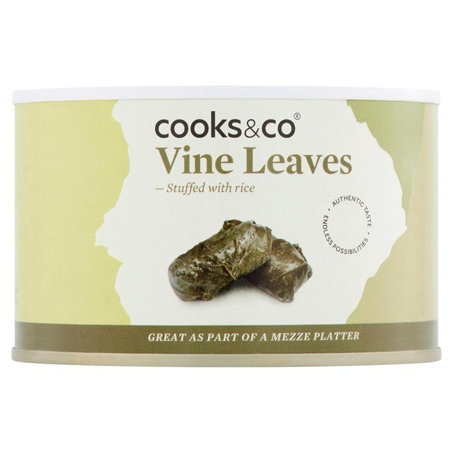 Cooks & Co stuffed vine leaves 380g - British product