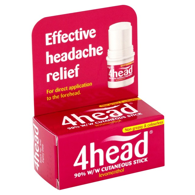 4head headache relief stick 3.6g, UK version