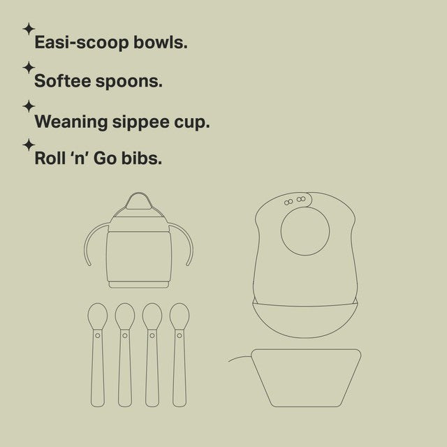 Tommee Tippee baby weaning starter kit (British brand)