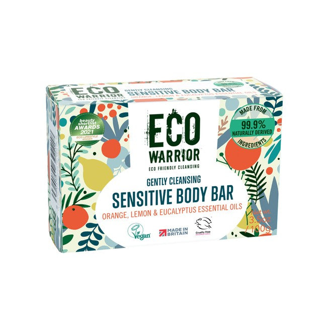 Eco Warrior Sensitive Body Bar soap 100g - British product
