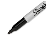 Sharpie permanent marker black 5-pack (British brand)