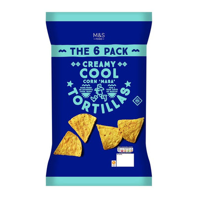 M&S M&S Creamy Cool Tortilla Chips 6 x 30g - اشترِ عبر الإنترنت من McGrocer