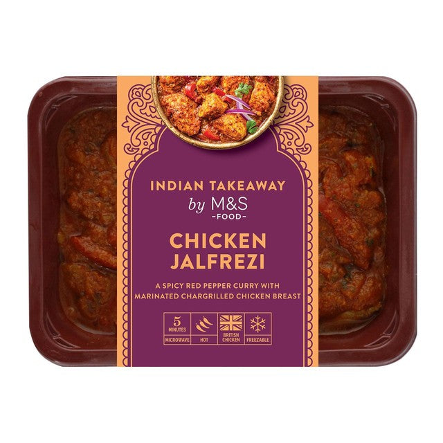 M&S Chicken Jalfrezi curry 400g, imported from the UK