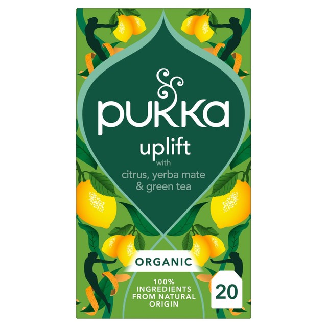 Pukka Herbs citrus yerba mate green tea bags 20 pack (British brand)