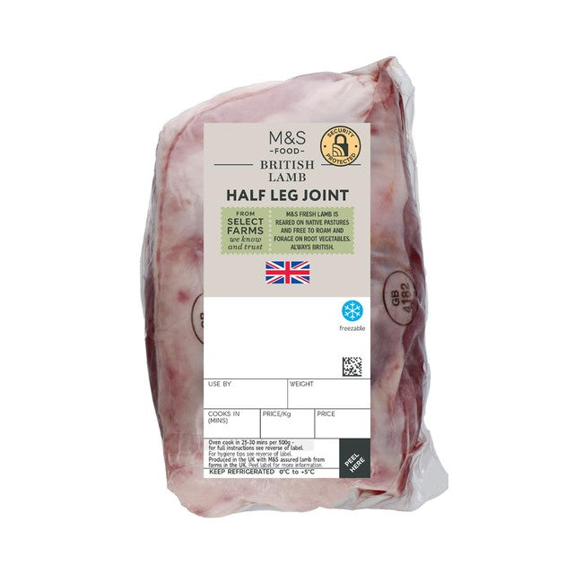 M&S knochenhaltige halbe Lammkeule 1,1kg, importiert aus dem Vereinigten Königreich