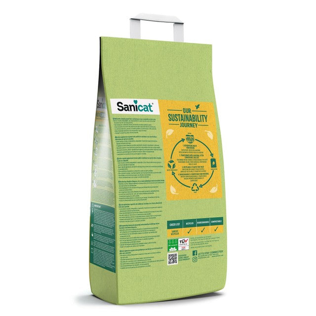 Sanicat Clumping Corn Cat Litter 6 Litre Bag (British brand)
