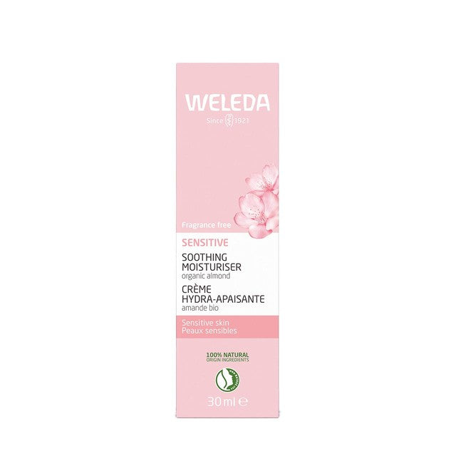 Weleda Sensitive Soothing Face Moisturiser with Organic Almond 30ml (British brand)