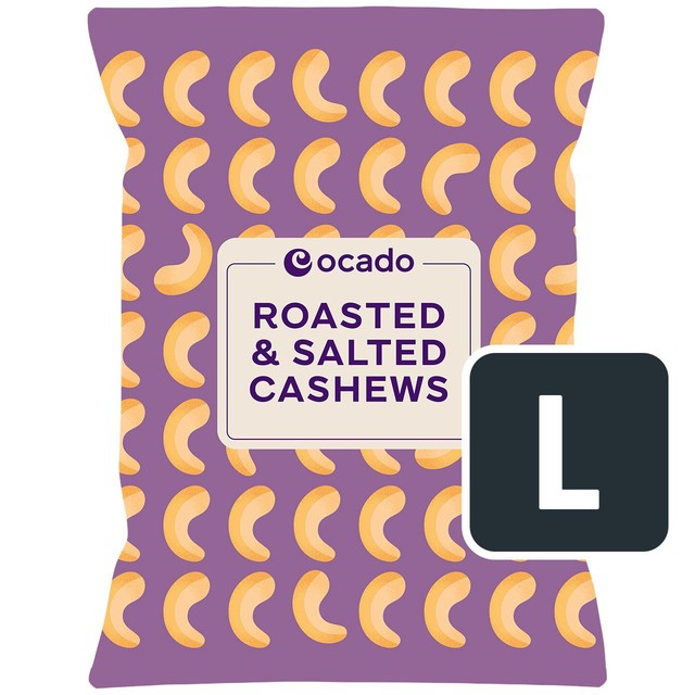 Ocado roasted and salted cashew nuts 350g, imported from the UK