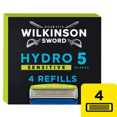 M&S Wilkinson Sword Hydro 5 Sensitive Herrebarberhøvelblader 4-pakning - Kjøp online hos McGrocer