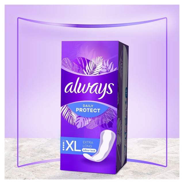 Always Dailies Liners extra long scented 48 count (British brand)