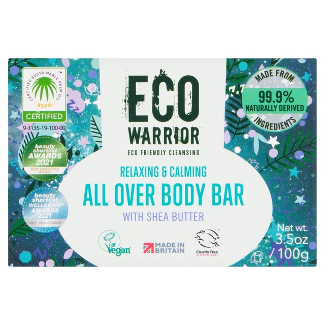 Little Soap Company Eco Warrior body soap bar 100g - British product