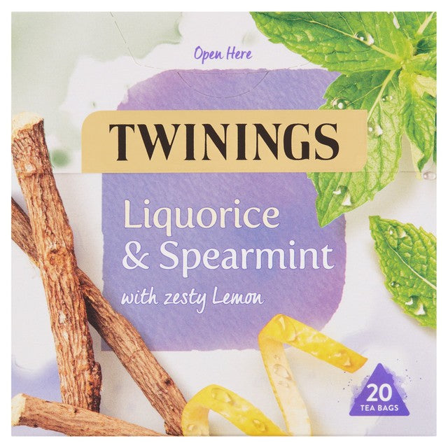 Twinings Liquorice Spearmint Herbal Tea 20 Pack (British brand)