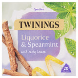 Twinings Liquorice Spearmint Herbal Tea 20 Pack (British brand)