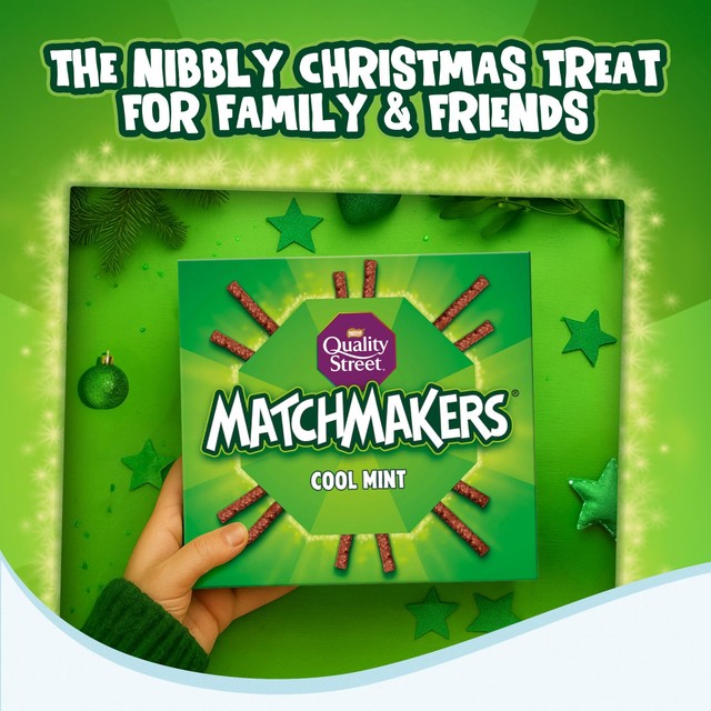 Quality Street Matchmakers Cool Mint chocolate sticks 120g, imported from the UK