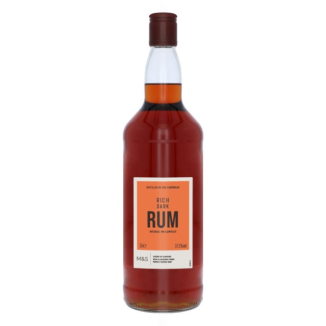 M&S Rich Dark Rum, imported from the UK