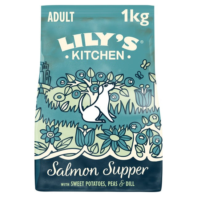 Lily's Küchen Lachs Mahlzeit Trockenfutter Beutel – importiert aus dem Vereinigten Königreich