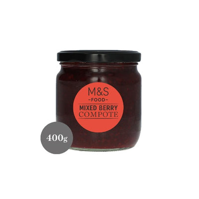 M&S Marks & Spencer Mixed Berry Compote Fruit Dessert 400g- Buy online at McGrocer