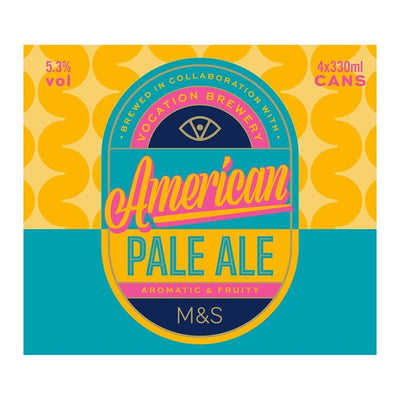 M&S M&S American Pale Ale Beer 4 x 330ml- Buy online at McGrocer